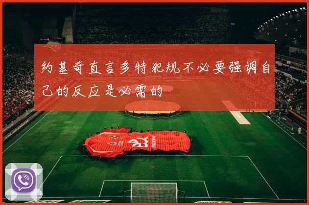 约基奇直言多特犯规不必要强调自己的反应是必需的